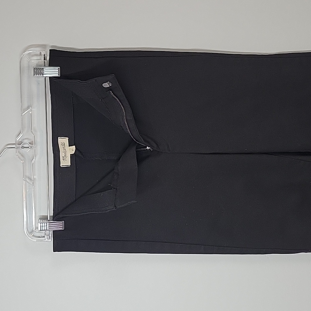 J8449 Madewell Fraser Slim Pants Black - Picture 2 of 6